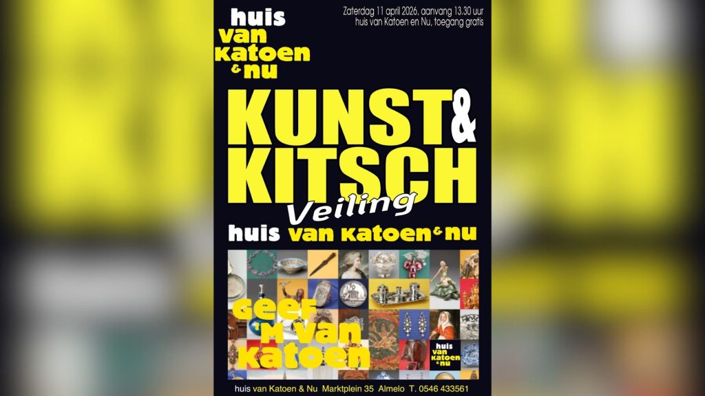 Kunst & Kitsch onder de hamer in het Huis van Katoen & Nu