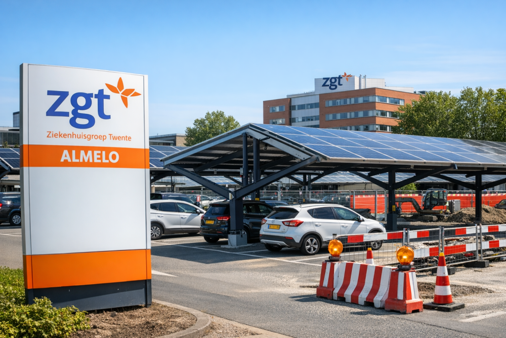 ZGT waarschuwt voor minder parkeerruimte door plaatsing zonnecarports