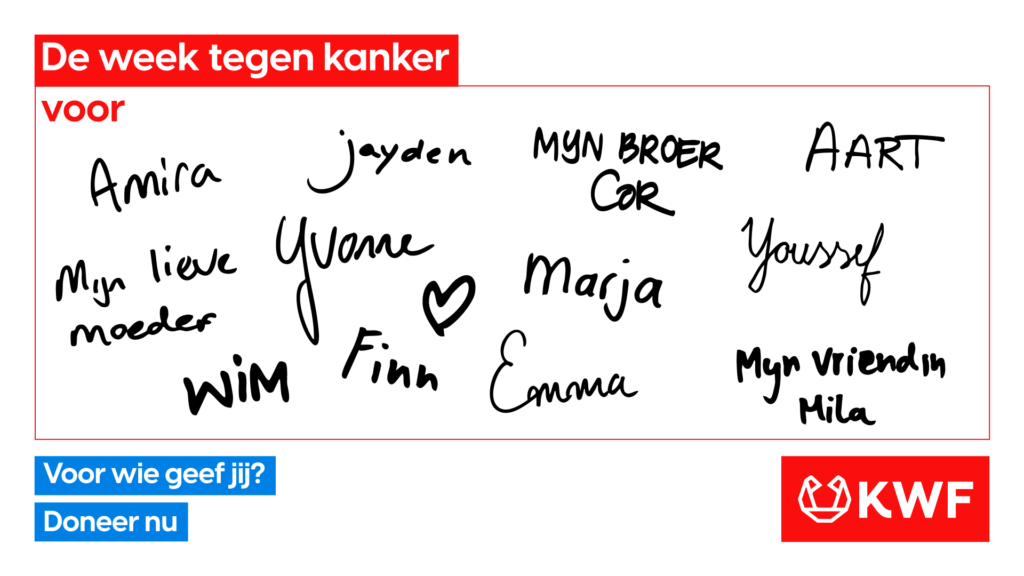 Collectanten weer langs de deuren voor KWF: ‘Niemand staat er alleen voor’