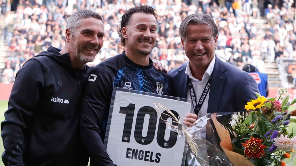 Mario Engels in het zonnetje gezet: 100 keer Heracles Almelo